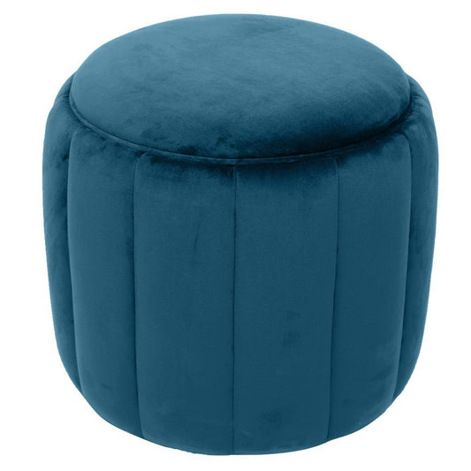 GLAMOUR BLUE OTTOMAN